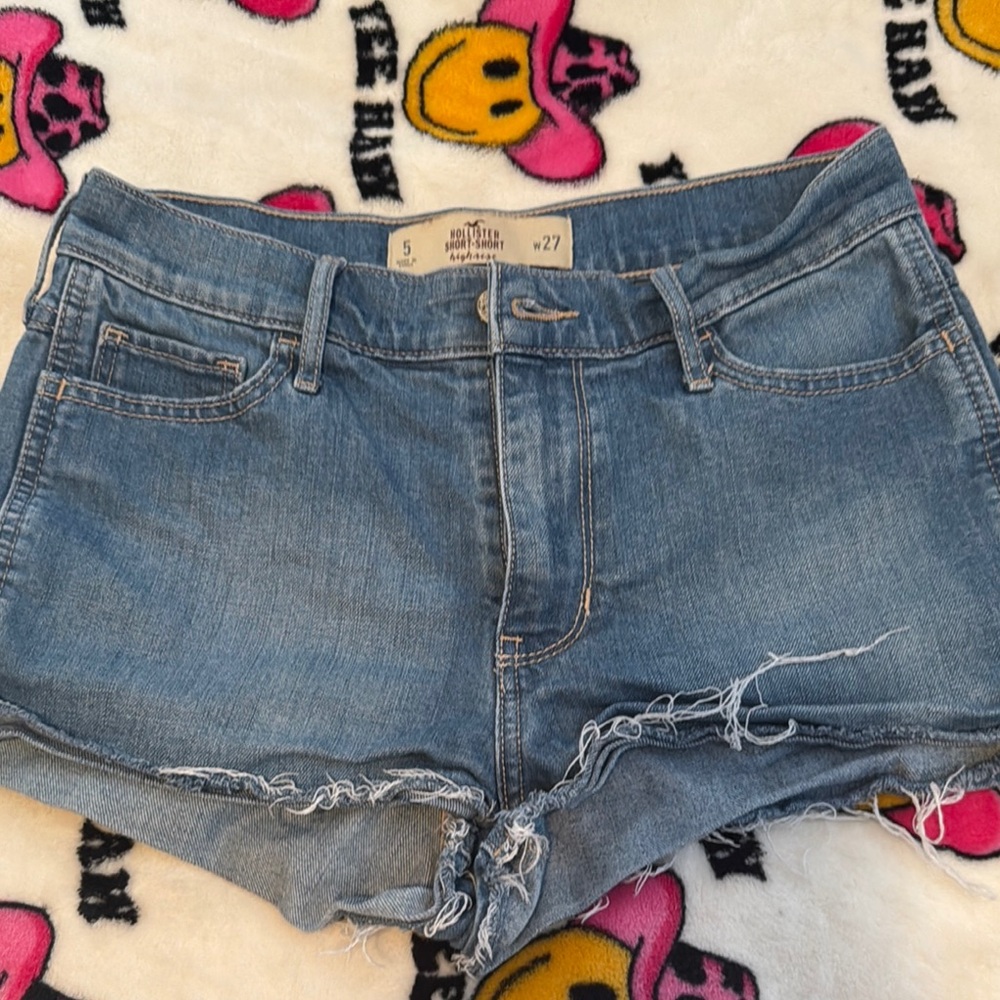 Hollister Light Blue Jean Shorts